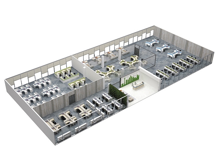 屏風辦公桌整體方案